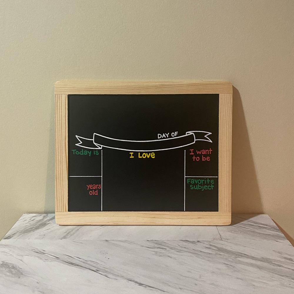 First/Last Day of School Chalkboard
